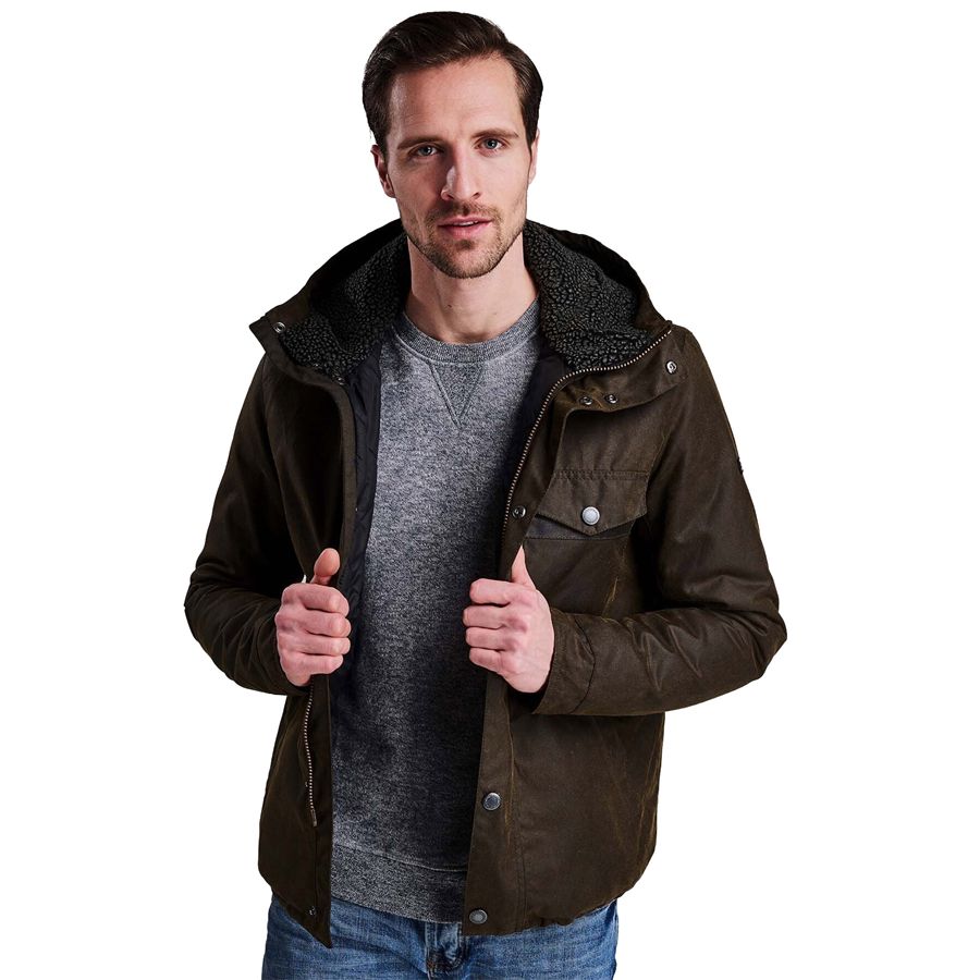 Kevlar Wax Jacket giubbetto da uomo Barbour International | MWX1372OL51